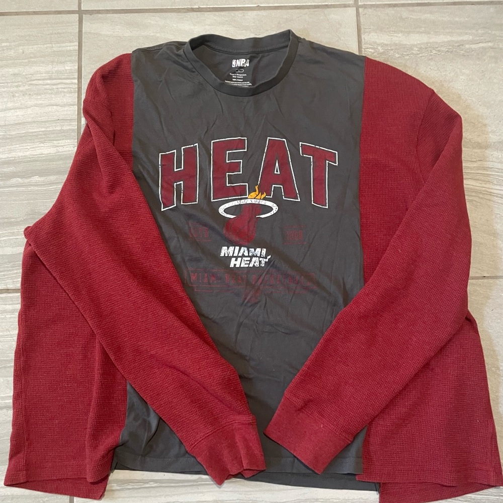Handmade One of a kind NBA Miami Heat oversized Shirt sz L-XL